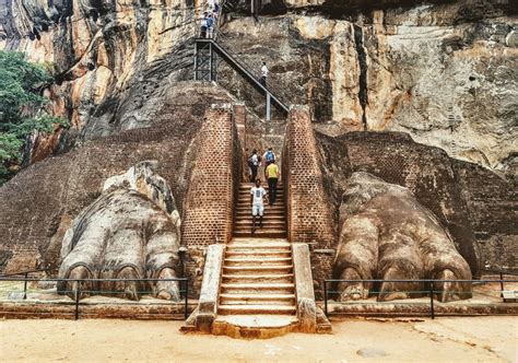 Climbing Sri Lankas Ancient Rock Fortress Sigiriya Lion Rock A