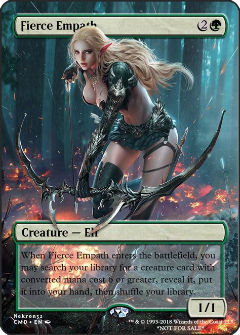 Fierce Empath Mtg Altered Art Medieval Fantasy Characters Magic The Gathering Cards