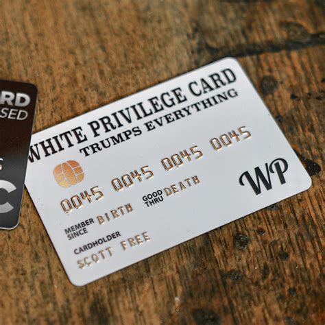 White Privilege Card Hodgetwins Llc