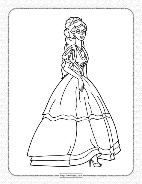 Printable Queen Coloring Pages for Kids