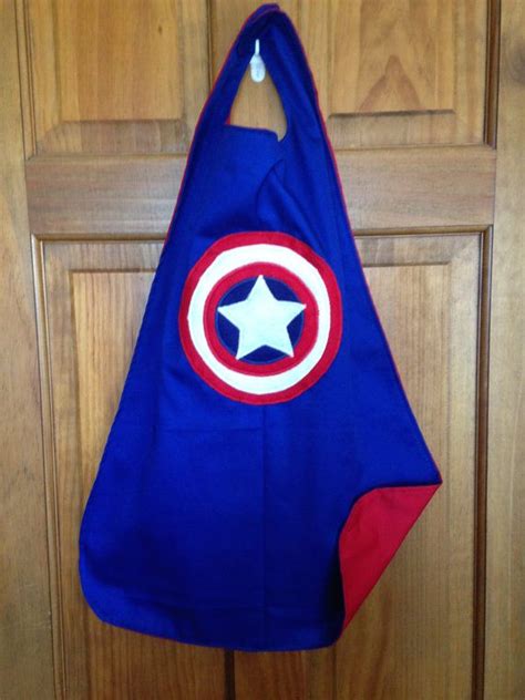 Captain America Kids Superhero Capecostume Etsy Super Hero Capes