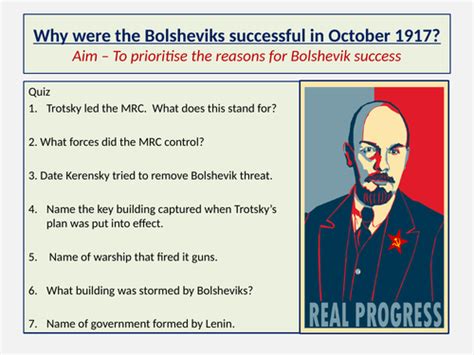 The Bolshevik Revolution 1917 Teaching Resources