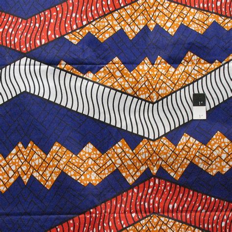African Tribal Multi Color Print T 5017 Polished Cotton Fabric By The Yard