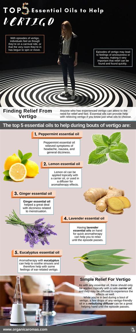 Top 5 Essential Oils To Help Vertigo Organic Aromas