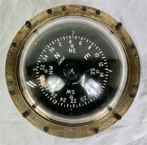 Vintage Sestrel Marine Binnacle Compass Henry Browne London