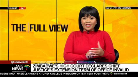 Zimbabwes High Court Declares Extension Of Chief Justice Tenure Illegal Youtube