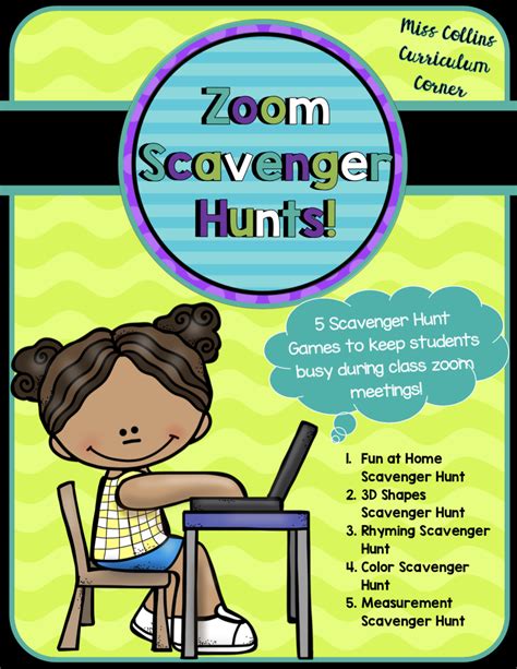 Zoom Scavenger Hunt Distance Learning Preschool Scavenger Hunt