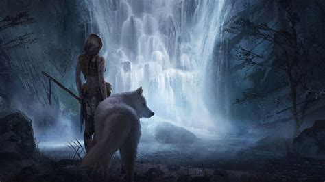 1366x768 Wolf Girl 4k 1366x768 Resolution Hd 4k Wallpapers Images