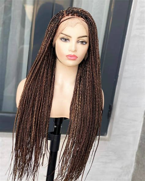 Braided Wigcornrow Wig Box Braided Wig Ombre Wig Passion Etsy