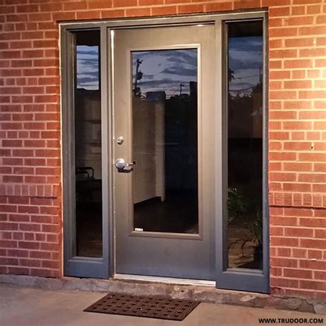 How To Build A Metal Door With Glass Panels Design Talk