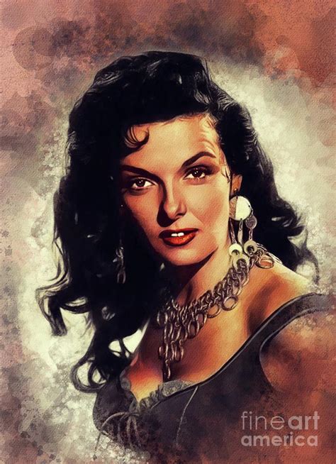 Jane Russell Vintage Movie Star Painting By Esoterica Art Agency