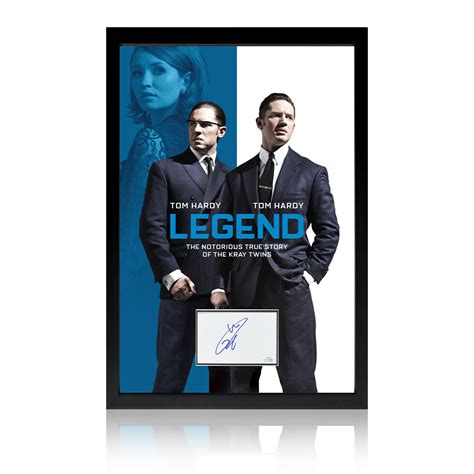 Tom Hardy Signed Legend The Krays Display The Fan Cave Memorabilia