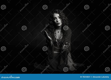 Beautiful Gypsy Woman In The Image Stock Image Image Of Attractive