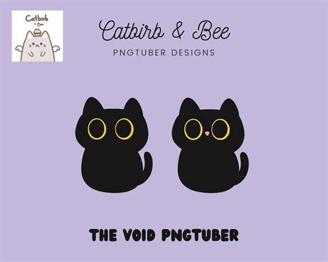 Pngtuber Black Cat The Void Avatar Ready To Use Download Veadotube Obs