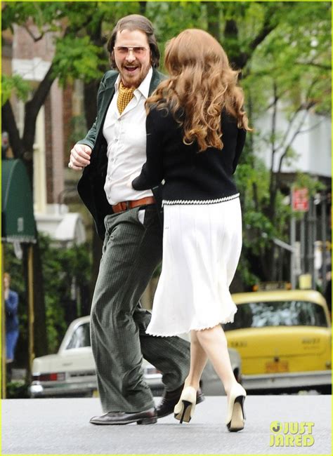 Photo Christian Bale Amy Adams Dance Hold Hands On Set 07 Photo 2873345 Just Jared