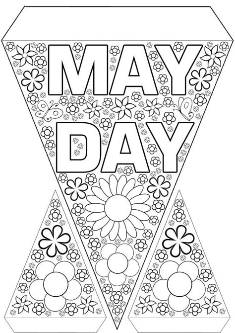 Free Printable May Coloring Pages May Day Coloring Pa