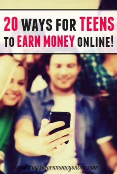 41 Ways For Teens To Earn Money Online Online Jobs For Teens Jobs