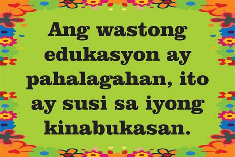 Filipino Educational Quotes Quotes For Mee