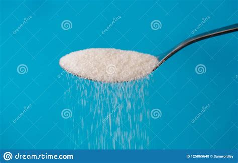 Sugar Pouring From A Spoon Stock Photo Image Of Healthy 125865648