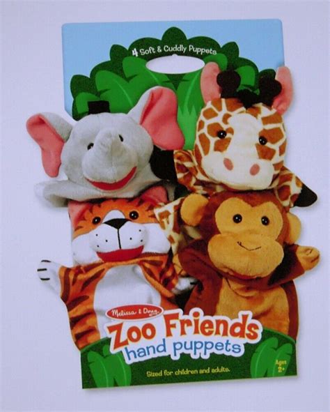 Melissa And Doug 9081 Zoo Friends Hand Puppets For Sale Online Ebay