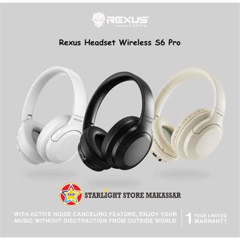 Jual Rexus Headset Wireless S6 Pro Shopee Indonesia