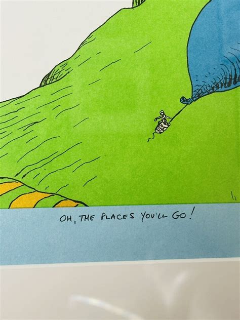 dr seuss “oh the places you ll go”limited edition print 2321 2500 framed ebay