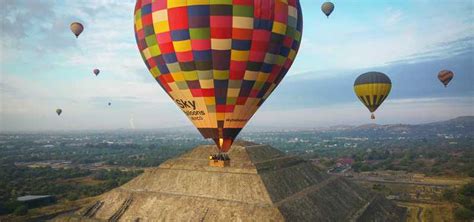 From Mexico City Hot Air Balloon Adventure In Teotihuacan Getyourguide