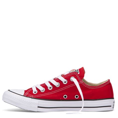 Converse Ox Red Canvas All Star Sneakers M9696c Famous Rock Shop