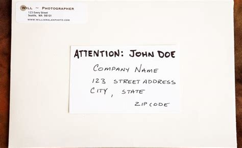 There should be no punctuation. How to Add an Attention on Mailing Envelopes | Bizfluent