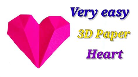 Paper Heart Origami Heart Origami 3d Paper Heart 3d Paper