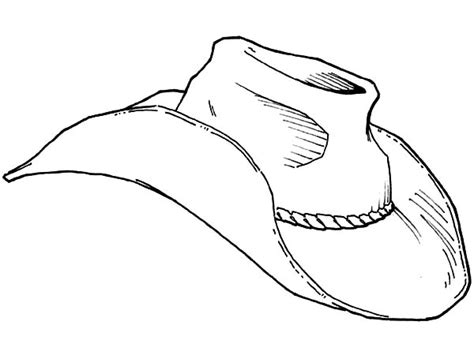 An Old Cowboy Hat Coloring Pages Kids Play Color Cowboy Hats