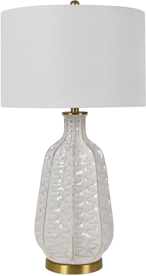 Crestview Collection Carambola Off White And Gold Table Lamp Miskelly