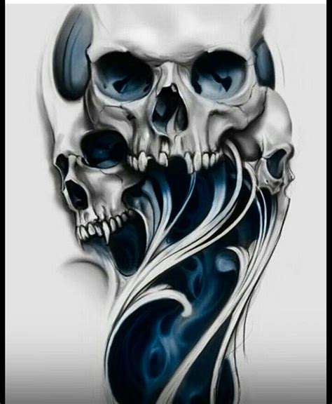 Pin By Derald Hallem On Skull Art Skull Sleeve Tattoos Skulls
