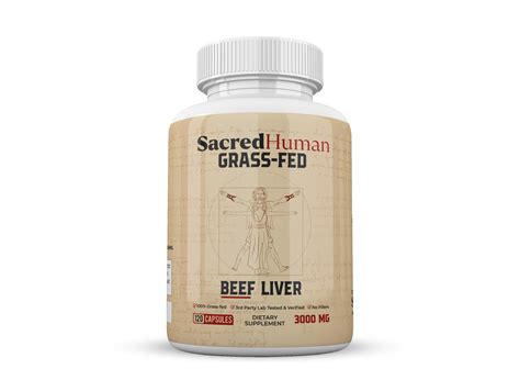 sacredhuman grass fed beef liver