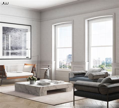 Stylish White Apartment On Behance