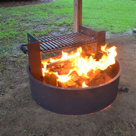 31 Fire Ring With Adjustable Grate