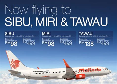 Book your tickets today to grab these attractive deals. Malindo Air Now Flies to Sibu, Miri & Tawau with Tickets ...