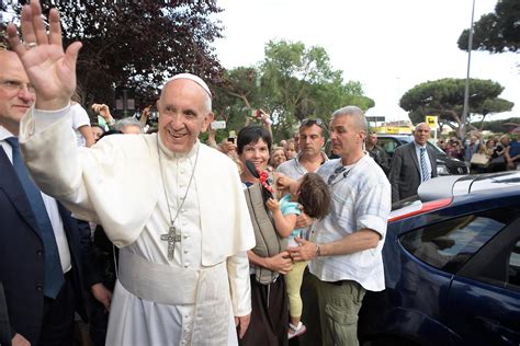 Pope Francis Makes Surprise Visit To Bless Families In Beach Town En