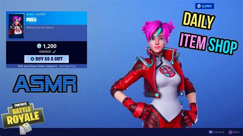 Quick Asmr Gaming Fortnite New Mika Skin Daily Relaxing Item Shop