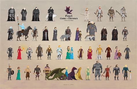 Pixel Game Of Thrones Created By Boo Studio