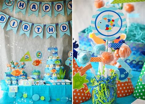 Rainbow Fish Party Pretty My Party Sea Party Ideas Party Themes