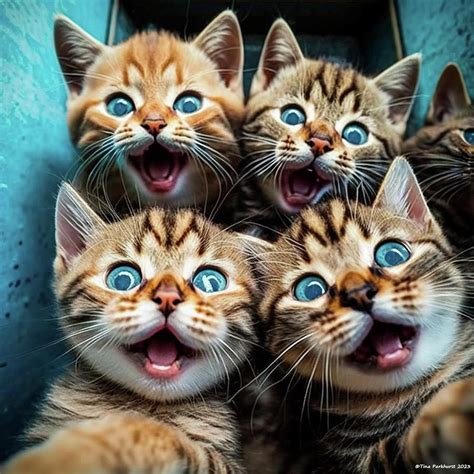 Cat Selfie 4 Digital Art By Tina Parkhurst Pixels
