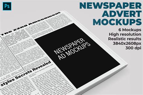 Newspaper Advert Mockups Graphic By Illusiongraphicdesign · Creative