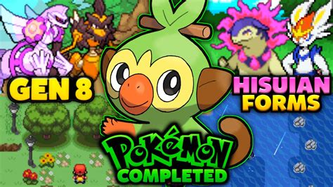 New Update Completed Pokemon Gba Rom Hack 2022 With Gen 1 8 Hisuian