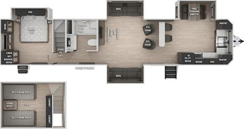 2 Bedroom Destination Trailers With Loftus