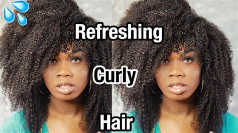 How To Refresh Natural Curly Hair Ft Better Length Curly Clip Ins Youtube
