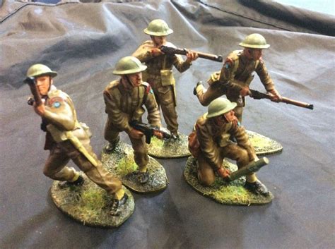 Airfix Infantry 132nd Scale Carefully Painted For Display Ebay