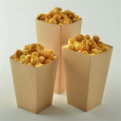 Brown Kraft Paper Popcorn Box Buy Popcorn Box Paper Popcorn Box
