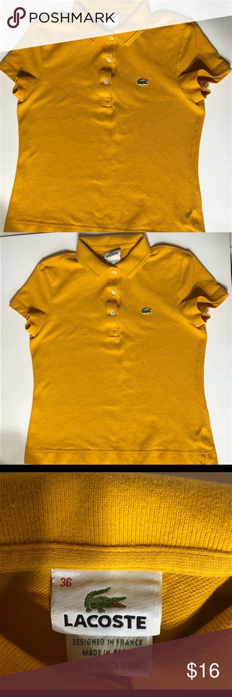 Authentic Lacoste Small Gold Tshirt Bought Tjis Authentic Gold Small