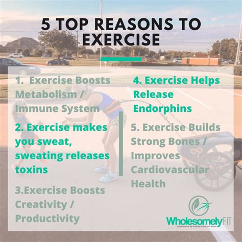 5 Reasons To Exercise Wholesomely Fit